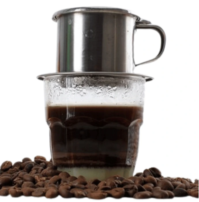 Café vietnamien au lait chaud